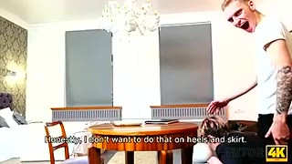 TUTOR4K. Tutor makes man weak in his knees so he cant stop fucking MILF