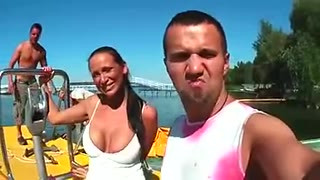 Hot Mature Nude Sexy Tits Threesome Sex In Boat