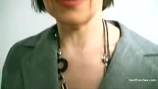 Skinny Mature Cocksucker also Takes Anal