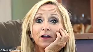 Granny On A Leather Chair - Anabelle Lee And Annabelle Brady