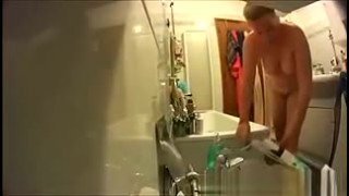 Enjoy my Step mom caught by at home