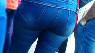 Big ass in jeans is milf