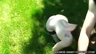 Tight ass amateur mature sucking and fucking outdoors