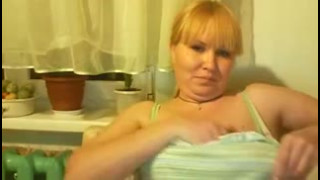 Hot Russian mature Step mom Tamara play on skype
