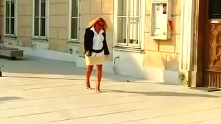 Horny amateur BBW, Outdoor sex clip