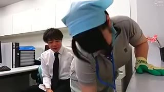 TD2302-Get a cleaning lady to molest and give you a blowjob in the company's restroom
