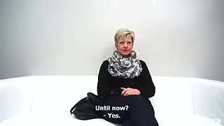 Mature Blonde Sucks And Takes Cock At The Casting