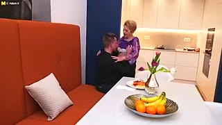 Naughty Granny Gets A Visit From Her Toy Boy - MatureNL