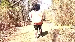 Granny strip in forest