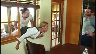 Stepmon gets stuck again taken advantage of buy both Step son's