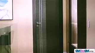 Asian stepmom masturbate busty stepdaughter till she orgasms