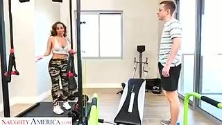 Richelle Ryan works up a sweat with Step son's friend before working that cock - myfriendshotmom