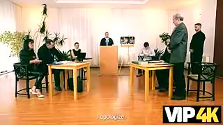 VIP4K. Contempt and Cock in Court