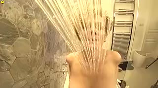 Steamy Milf With Big Tits Playing In The Bathroom - MatureNL
