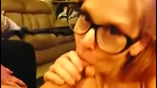 Mature Cougar MILF Step sisters give a Blow Job Step Son Step Fantasy Taboo