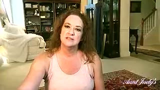 POV : Your Horny Step-Auntie Ginger Gives You A Handjob