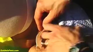 hairy Step mom rough outdoor fucked