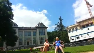 mature great upskirt in park