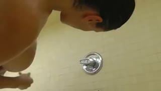 My busty in the shower