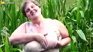 This Big Mama Loves To Play In A Cornfield - MatureNL
