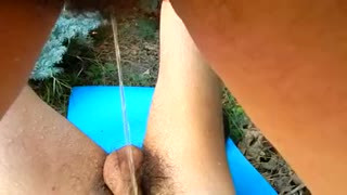 Hairy mature golden shower compilation