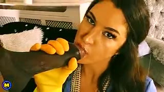 Tall Milf Felicity De Fiend Catches Her Big Dick Friend Jerking Off And Couldnвђ™T Oppose Touching His Bbc