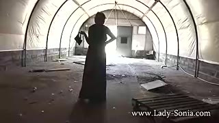 Leather Heels And Big Tits